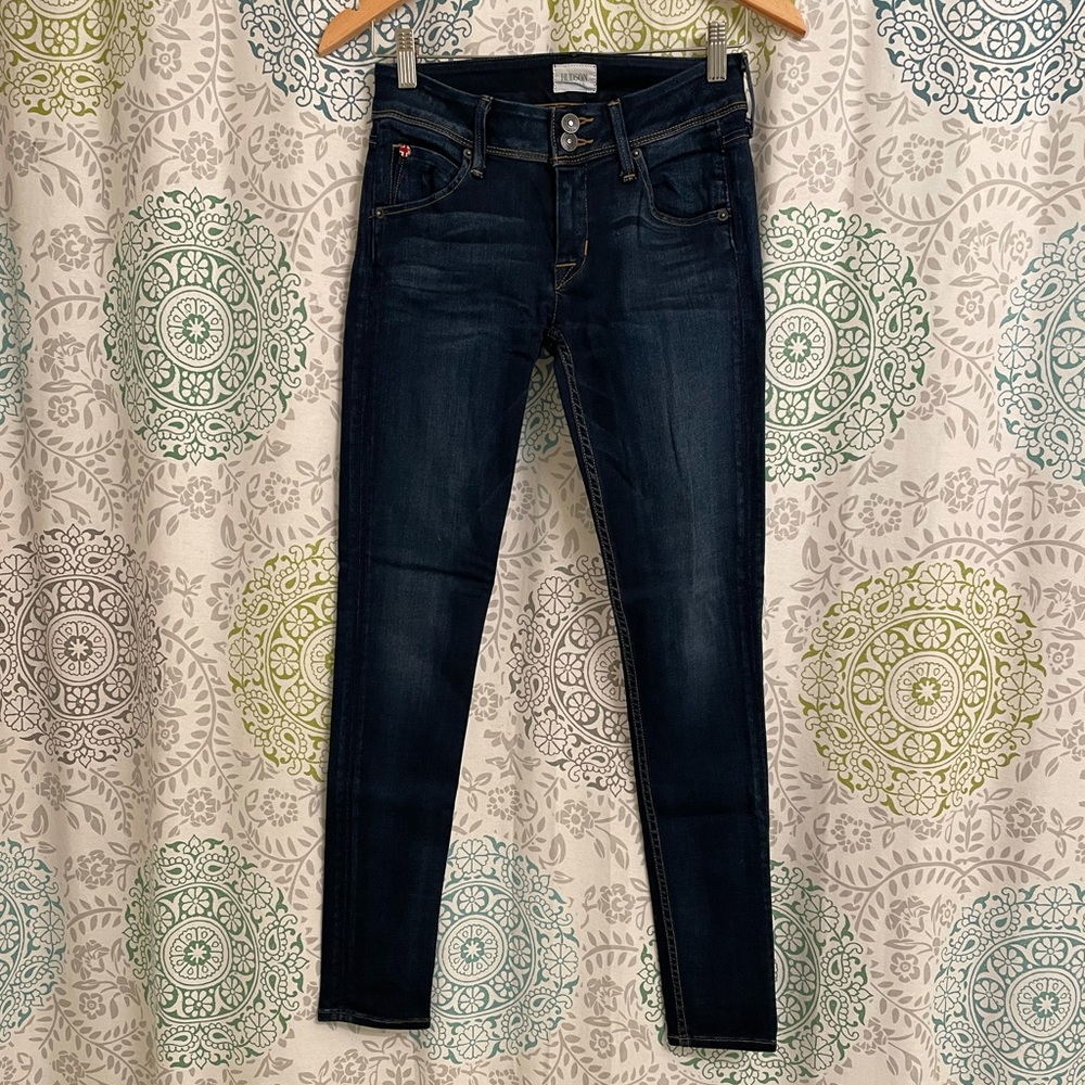 Hudson, dark blue skinny jeans, size 25